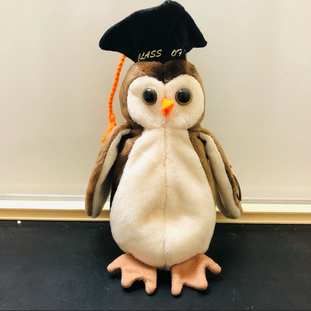 Ty wise beanie NWT